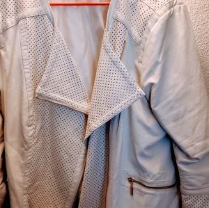 White leather jacket